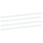 Wandschappen 4 st 100x10x1,5 cm spaanplaat wit