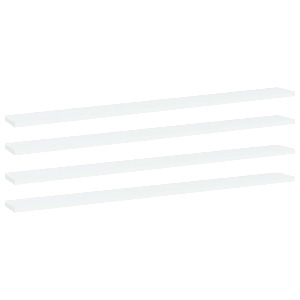 Wandschappen 100X10X1,5 Cm Spaanplaat Wit 4 100 x 10 x 1.5 cm