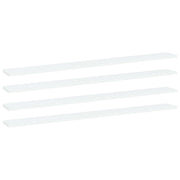 Wandschappen 4 st 100x10x1,5 cm spaanplaat wit