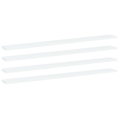 Wandschappen 100X10X1,5 Cm Spaanplaat Wit 4 100 x 10 x 1.5 cm