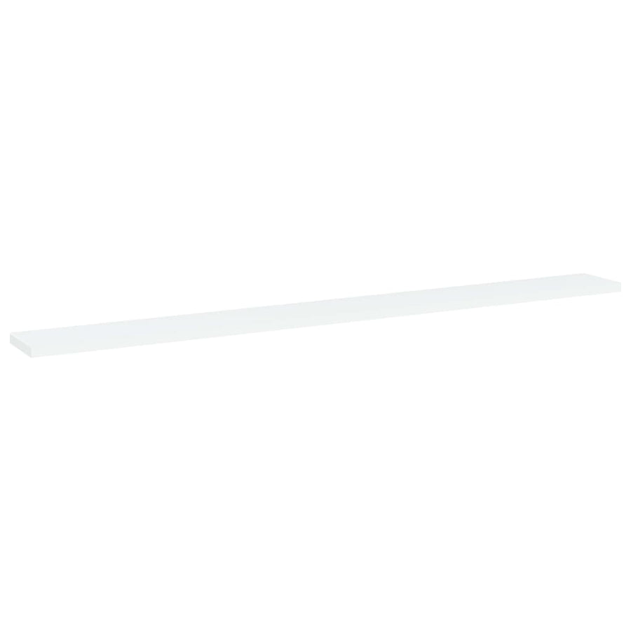 Wandschappen 100X10X1,5 Cm Spaanplaat Wit 4 100 x 10 x 1.5 cm