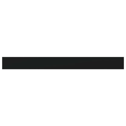 Wandschappen 4 st 100x10x1,5 cm spaanplaat zwart