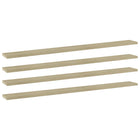 Wandschappen 4 st 100x10x1,5 cm spaanplaat sonoma eiken