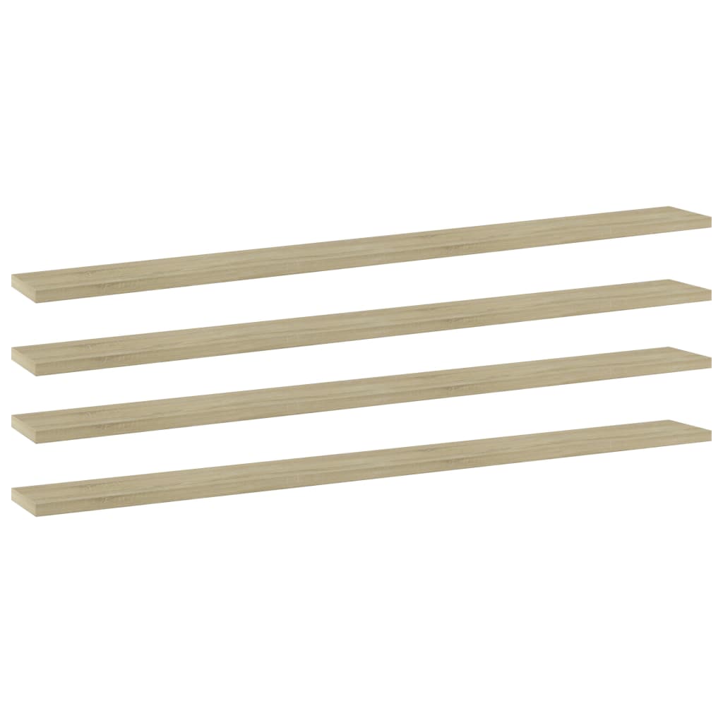 Wandschappen 100X10X1,5 Cm Spaanplaat Kleurig Sonoma Eiken 4 100 x 10 x 1.5 cm