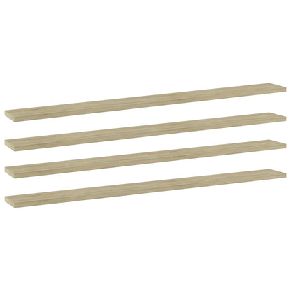Wandschappen 100X10X1,5 Cm Spaanplaat Kleurig Sonoma Eiken 4 100 x 10 x 1.5 cm