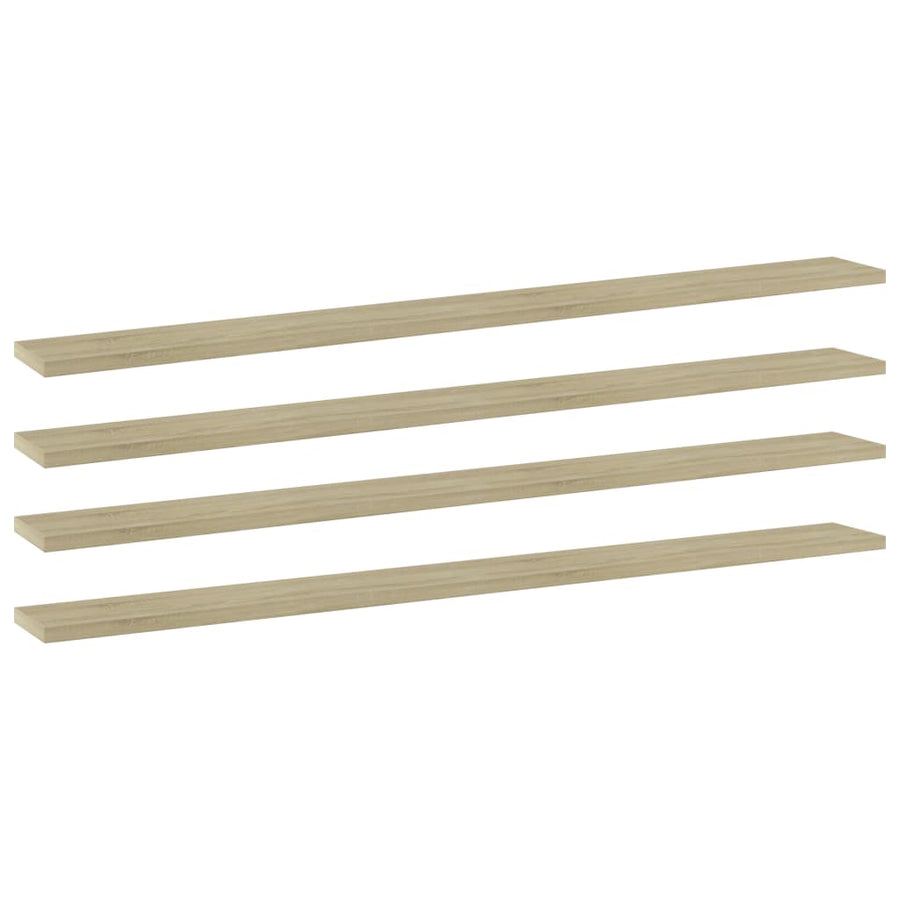 Wandschappen 100X10X1,5 Cm Spaanplaat Kleurig Sonoma Eiken 4 100 x 10 x 1.5 cm