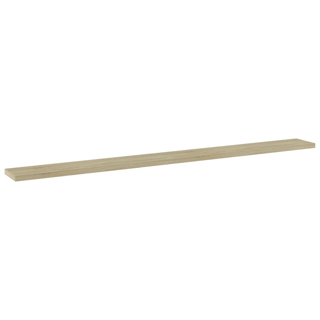 Wandschappen 8 st 100x10x1,5 cm spaanplaat sonoma eikenkleurig