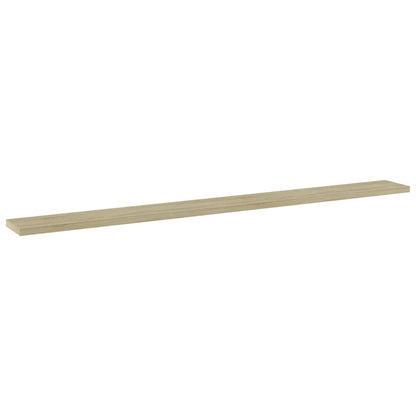 Wandschappen 8 st 100x10x1,5 cm spaanplaat sonoma eikenkleurig