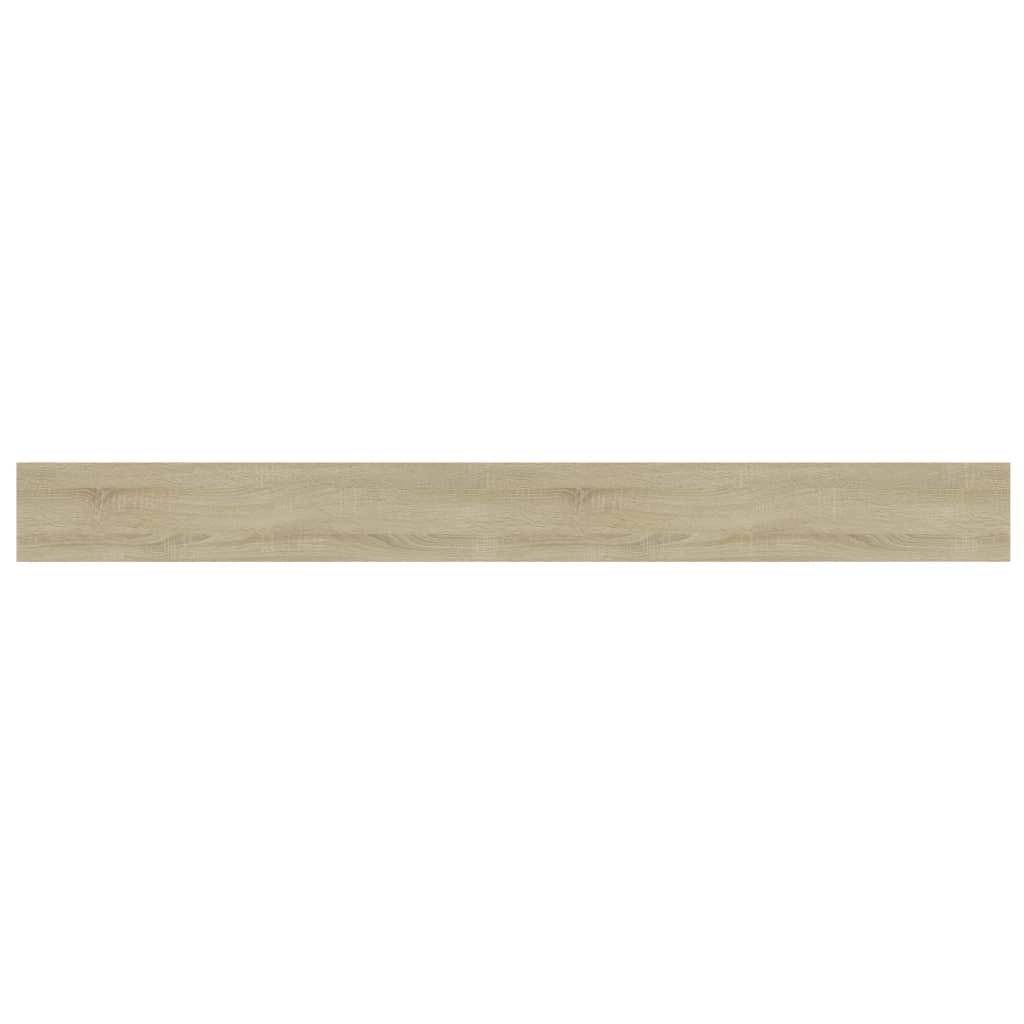Wandschappen 8 st 100x10x1,5 cm spaanplaat sonoma eikenkleurig