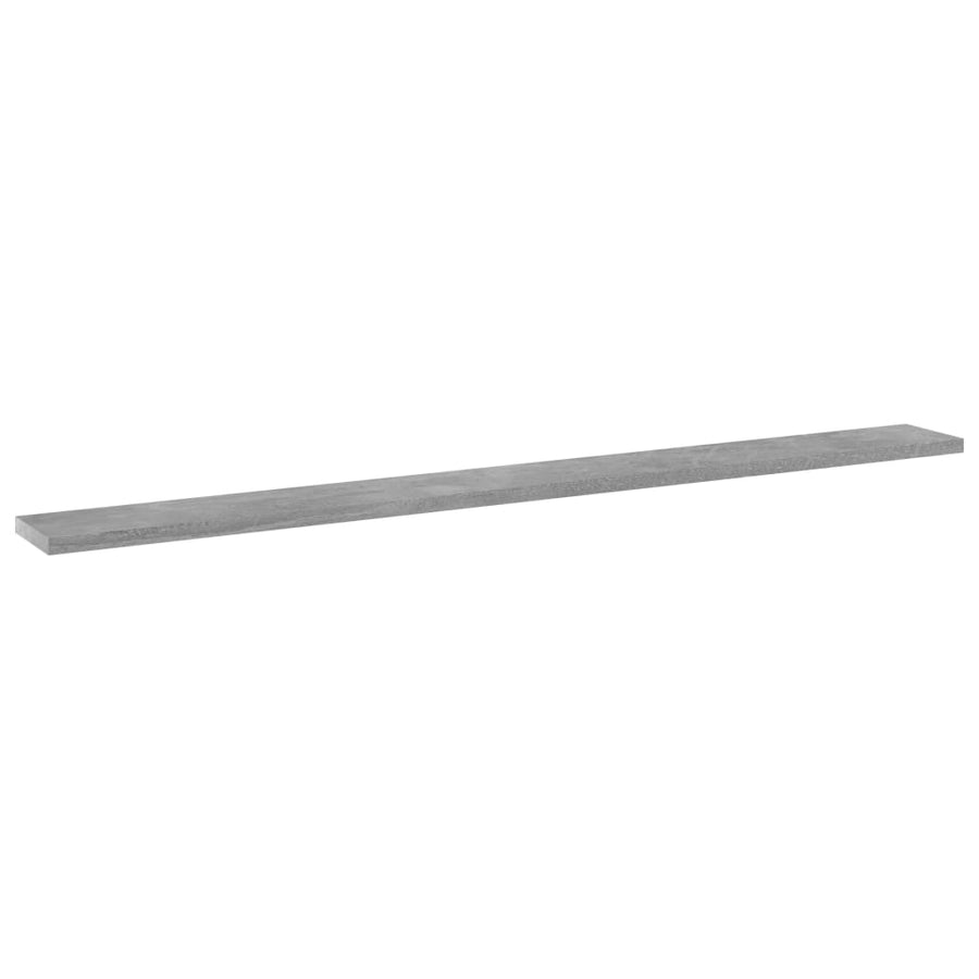 Wandschappen 100X10X1,5 Cm Bewerkt Hout Betongrijs 4 100 x 10 x 1.5 cm