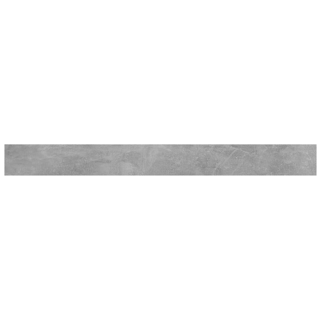 Wandschappen 100X10X1,5 Cm Bewerkt Hout Betongrijs 4 100 x 10 x 1.5 cm