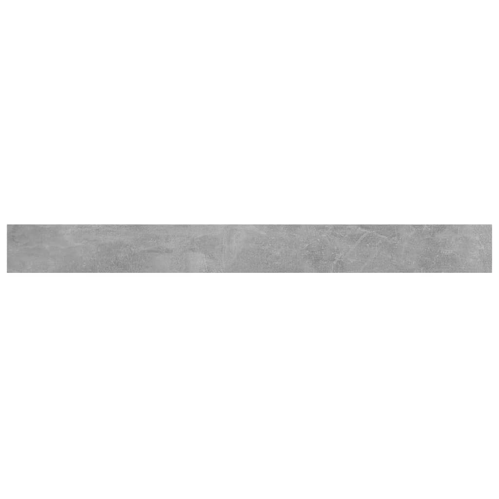 Wandschappen 8 st 100x10x1,5 cm spaanplaat betongrijs