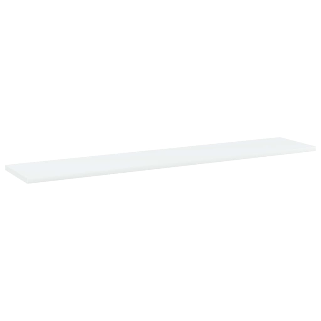 Wandschappen 4 st 100x20x1,5 cm bewerkt hout wit