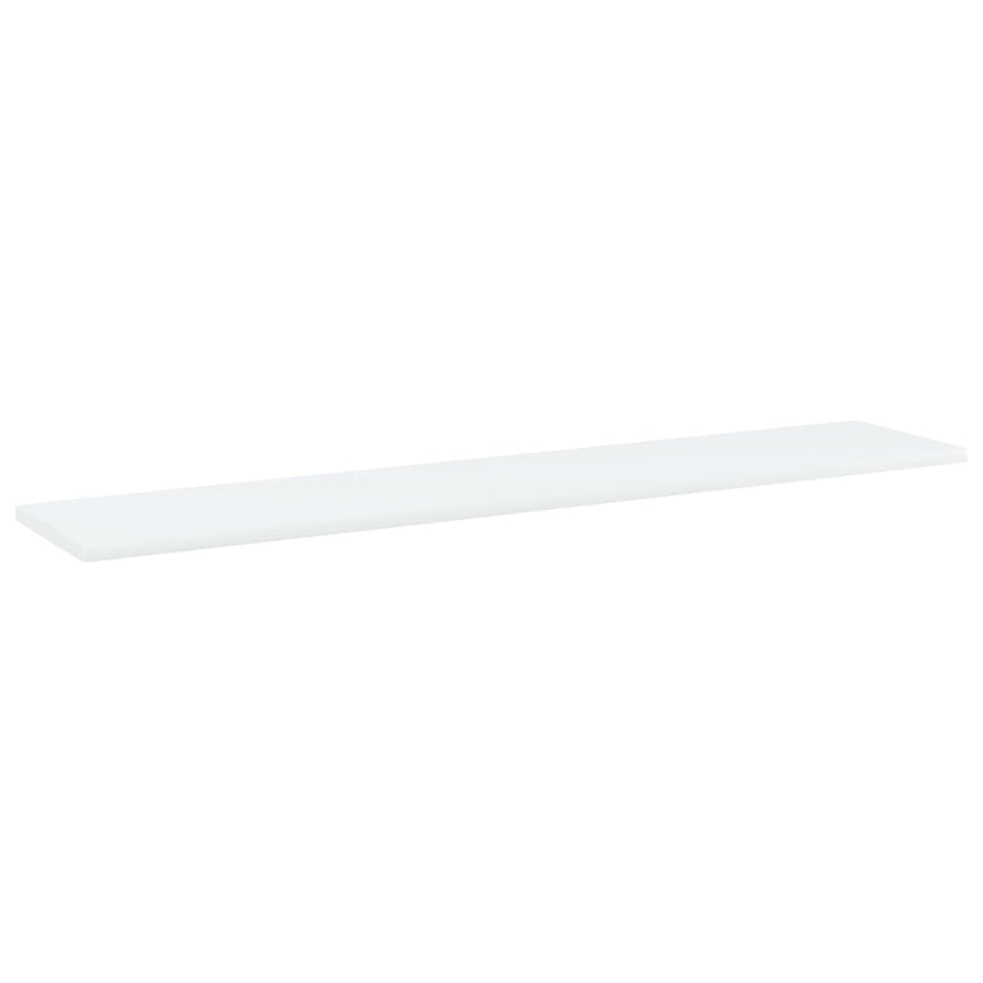 Wandschappen 4 st 100x20x1,5 cm bewerkt hout wit