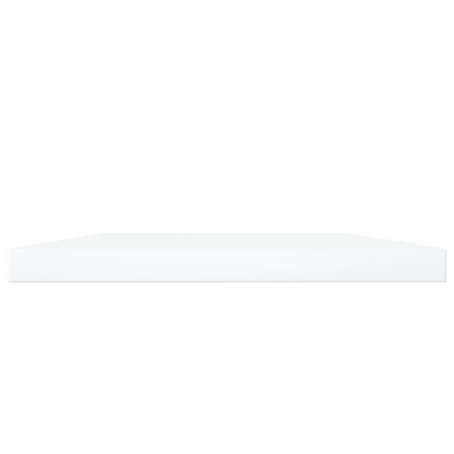 Wandschappen 4 st 100x20x1,5 cm bewerkt hout wit