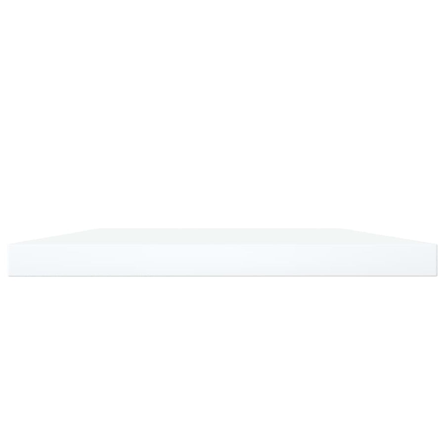 Wandschappen 4 st 100x20x1,5 cm bewerkt hout wit