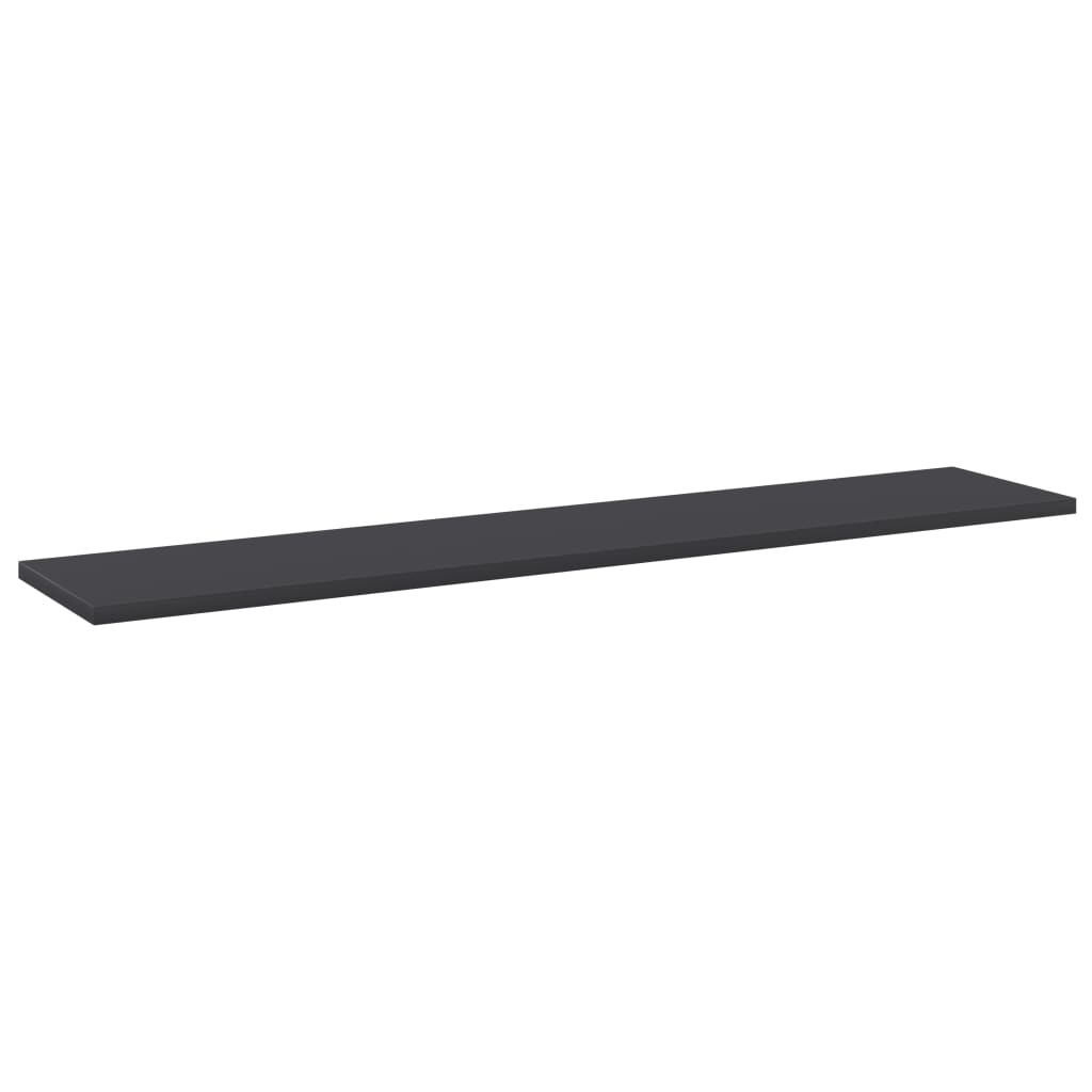 Wandschappen 4 St 100X20X1,5 Cm Spaanplaat Grijs Grijs 4