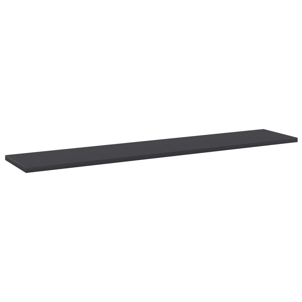 Wandschappen 8 st 100x20x1,5 cm spaanplaat grijs