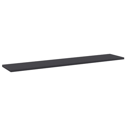 Wandschappen 8 st 100x20x1,5 cm spaanplaat grijs