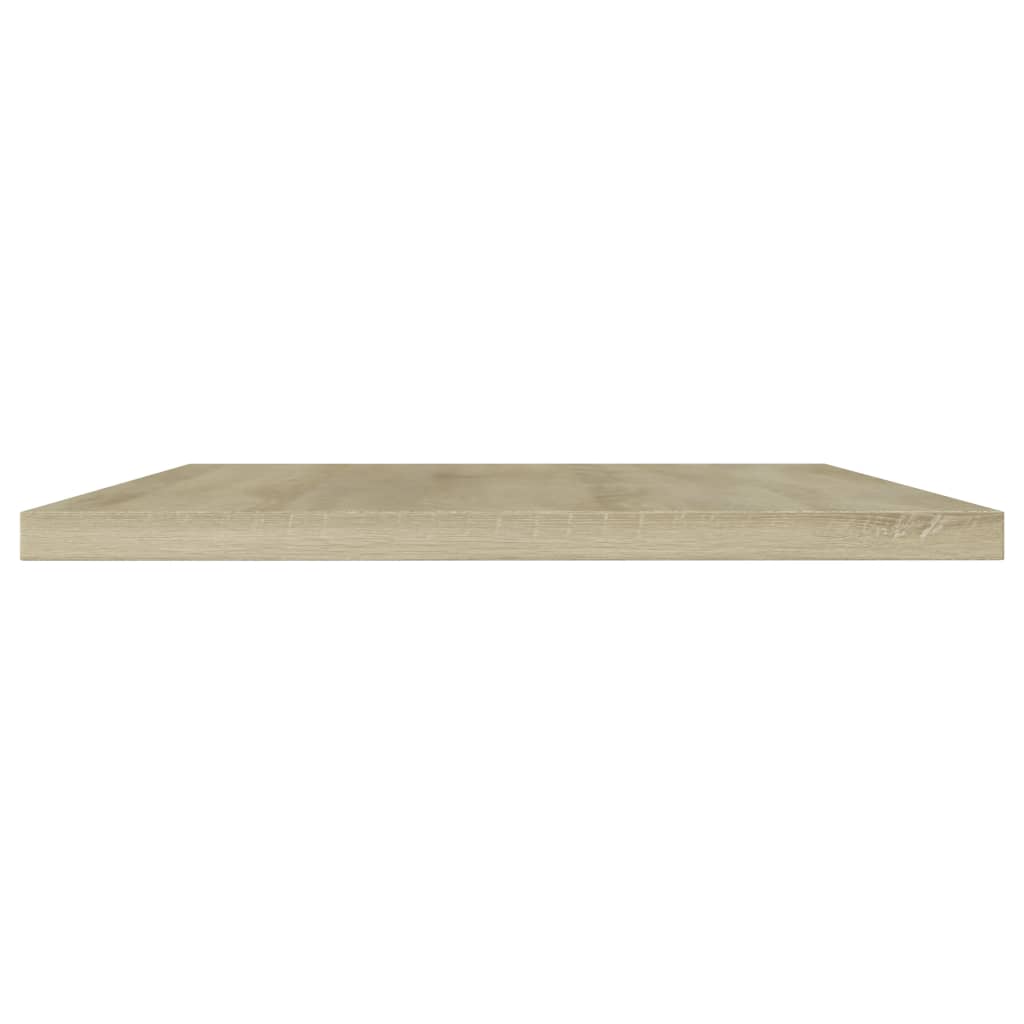 Wandschappen 4 st 100x20x1,5 cm spaanplaat sonoma eikenkleurig