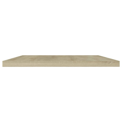 Wandschappen 4 st 100x20x1,5 cm spaanplaat sonoma eikenkleurig