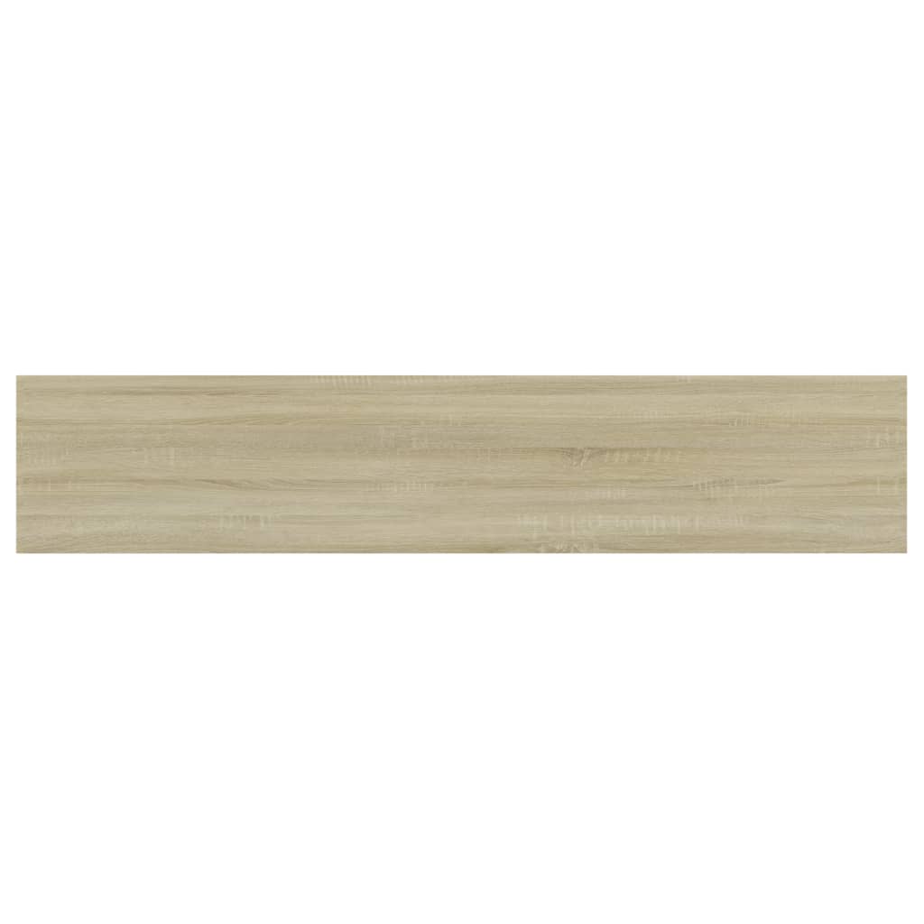 Wandschappen 4 st 100x20x1,5 cm spaanplaat sonoma eikenkleurig