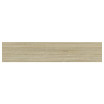 Wandschappen 4 st 100x20x1,5 cm spaanplaat sonoma eikenkleurig