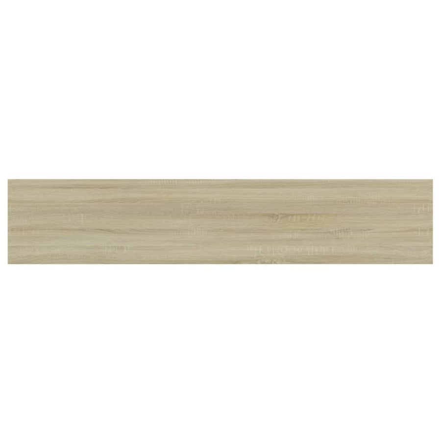 Wandschappen 4 st 100x20x1,5 cm spaanplaat sonoma eikenkleurig