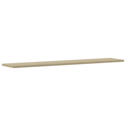 Wandschappen 8 st 100x20x1,5 cm spaanplaat sonoma eikenkleurig