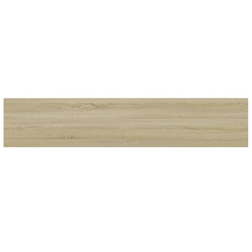 Wandschappen 8 st 100x20x1,5 cm spaanplaat sonoma eikenkleurig
