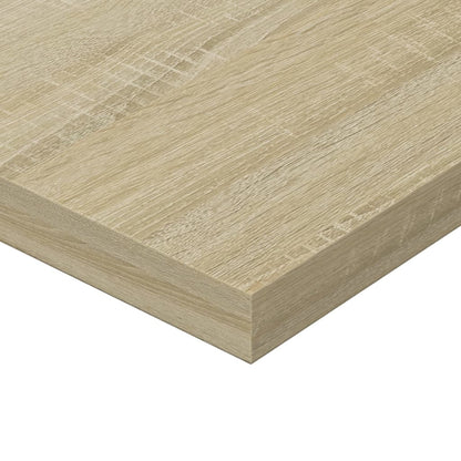 Wandschappen 8 st 100x20x1,5 cm spaanplaat sonoma eikenkleurig