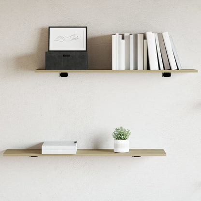 Wandschappen 8 st 100x20x1,5 cm spaanplaat sonoma eikenkleurig