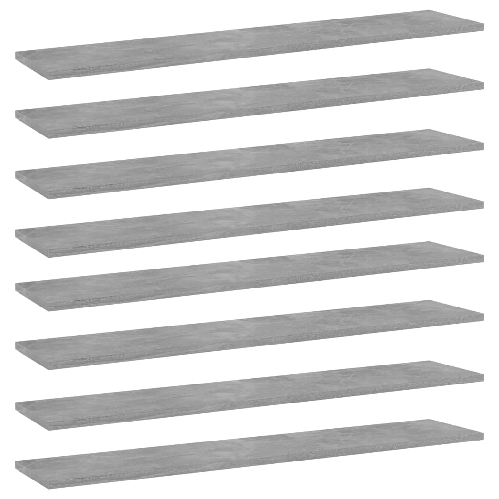 Wandschappen 100X20X1,5 Cm Spaanplaat Betongrijs 8