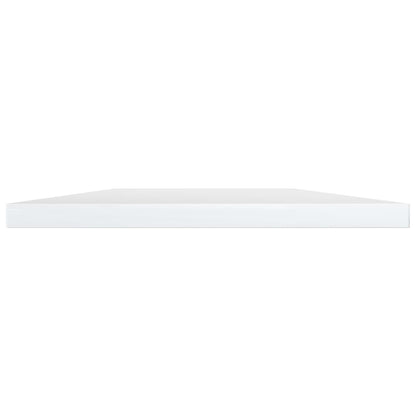 Wandschappen 4 st 100x20x1,5 cm bewerkt hout hoogglans wit