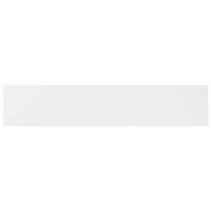 Wandschappen 4 st 100x20x1,5 cm bewerkt hout hoogglans wit
