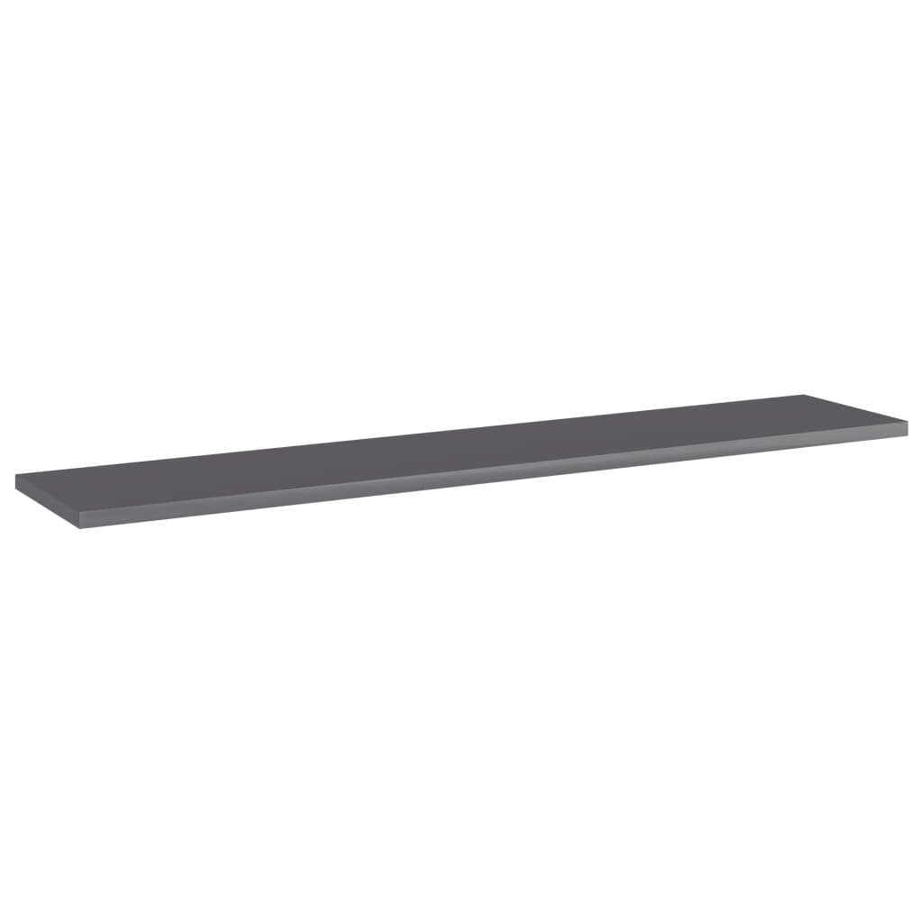 Wandschappen 100X20X1,5 Cm Spaanplaat Hoogglans Grijs 4
