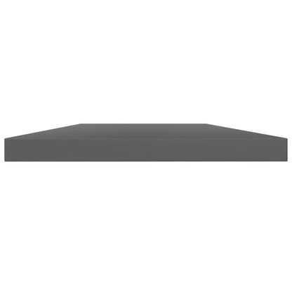 Wandschappen 100X20X1,5 Cm Spaanplaat Hoogglans Grijs 4