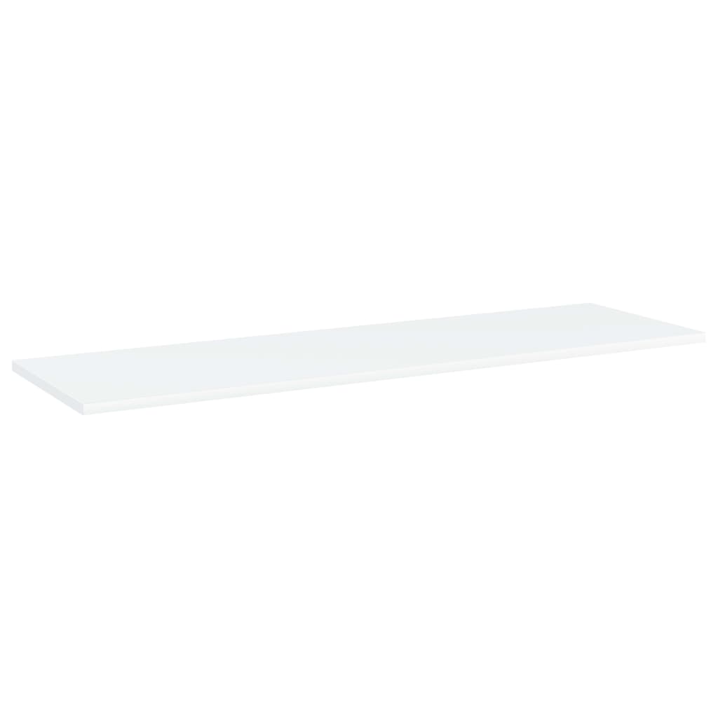 Wandschappen 4 st 100x30x1,5 cm spaanplaat wit