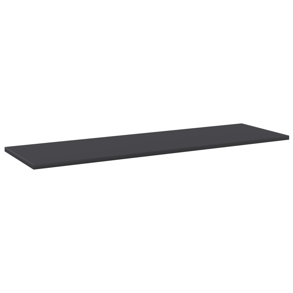 Wandschappen 4 st 100x30x1,5 cm spaanplaat grijs