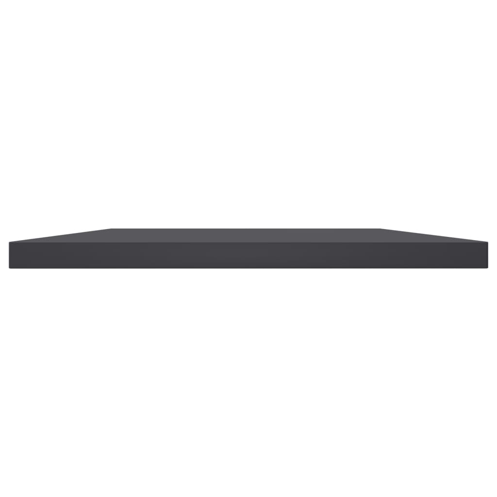 Wandschappen 4 st 100x30x1,5 cm spaanplaat grijs