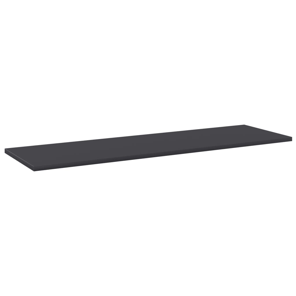 Wandschappen 8 st 100x30x1,5 cm spaanplaat grijs