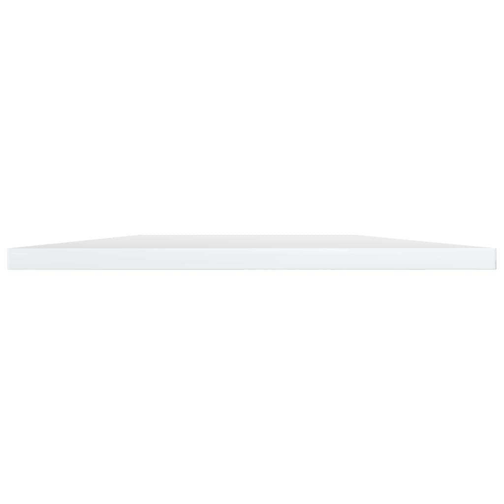 Wandschappen 4 st 100x30x1,5 cm bewerkt hout hoogglans wit