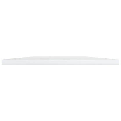 Wandschappen 4 st 100x30x1,5 cm bewerkt hout hoogglans wit