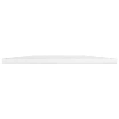 Wandschappen 8 st 100x30x1,5 cm spaanplaat hoogglans wit