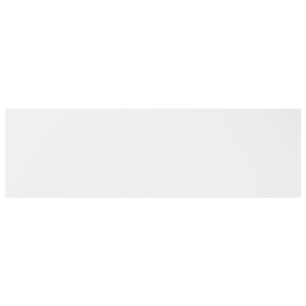 Wandschappen 8 st 100x30x1,5 cm spaanplaat hoogglans wit