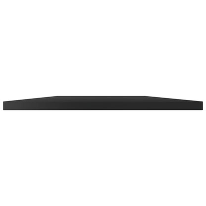 Wandschappen 4 st 100x30x1,5 cm spaanplaat hoogglans zwart