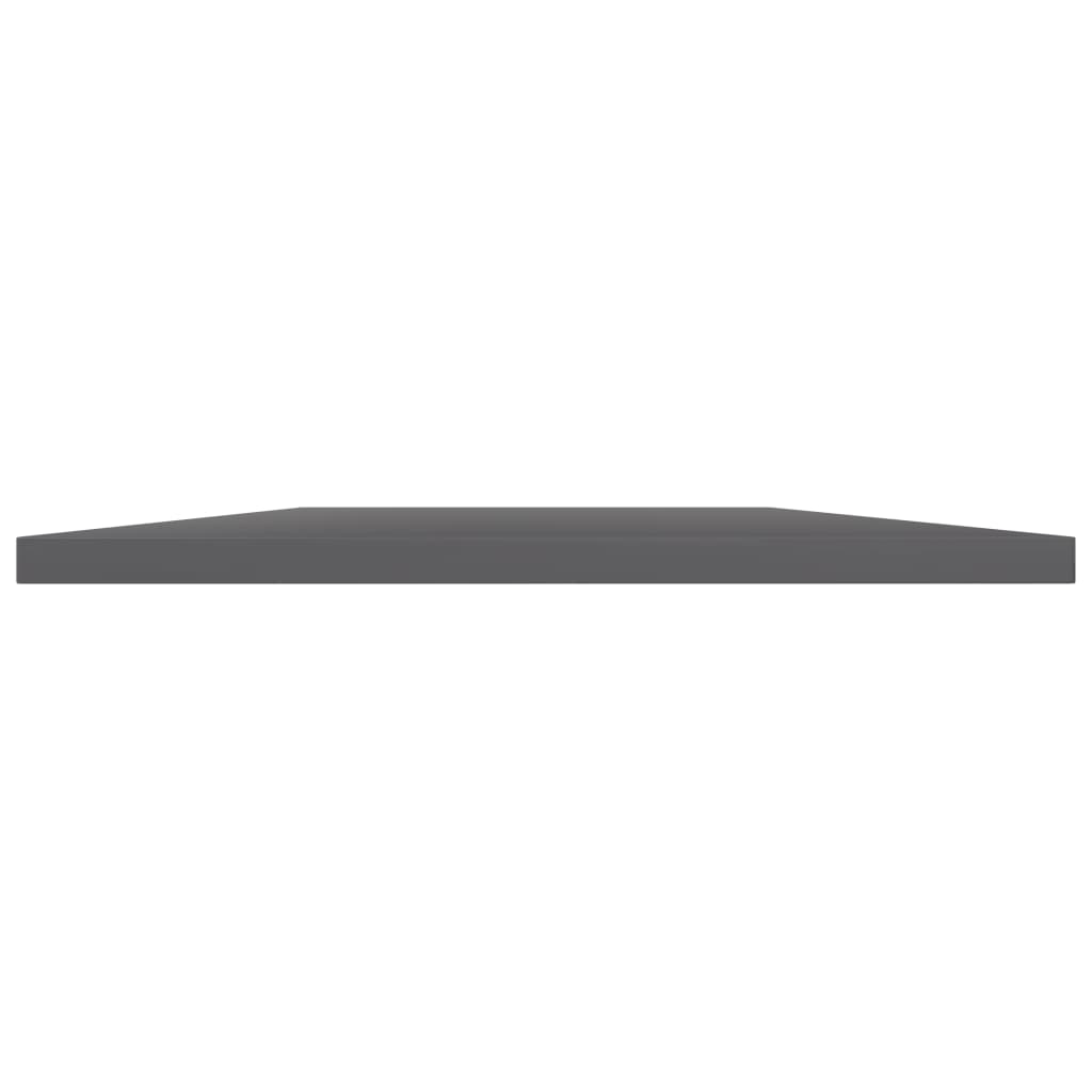Wandschappen 8 st 100x30x1,5 cm spaanplaat hoogglans grijs