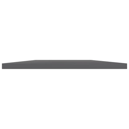 Wandschappen 8 st 100x30x1,5 cm spaanplaat hoogglans grijs