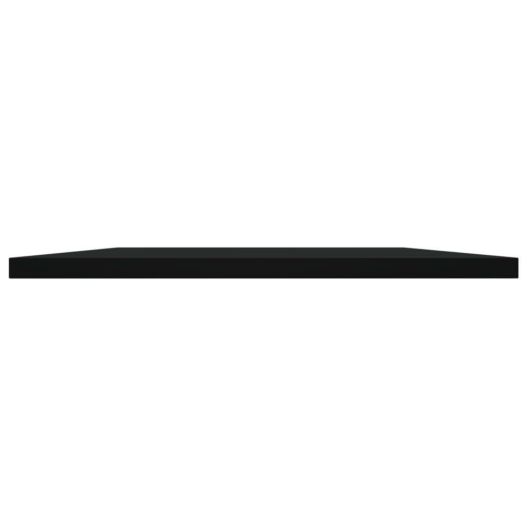 Wandschappen 4 st 100x40x1,5 cm spaanplaat zwart
