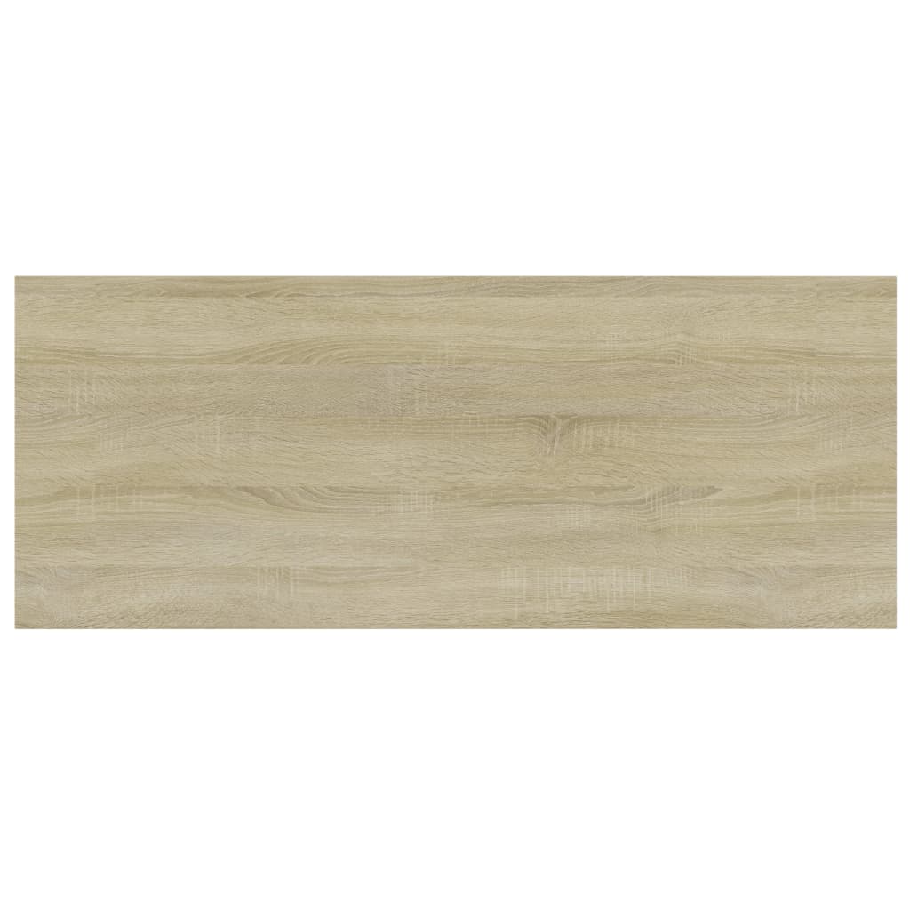 Wandschappen 4 st 100x40x1,5 cm spaanplaat sonoma eikenkleurig